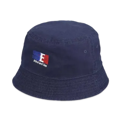 WIND AND SEA Tricolore Slide Sea Hat "Navy"