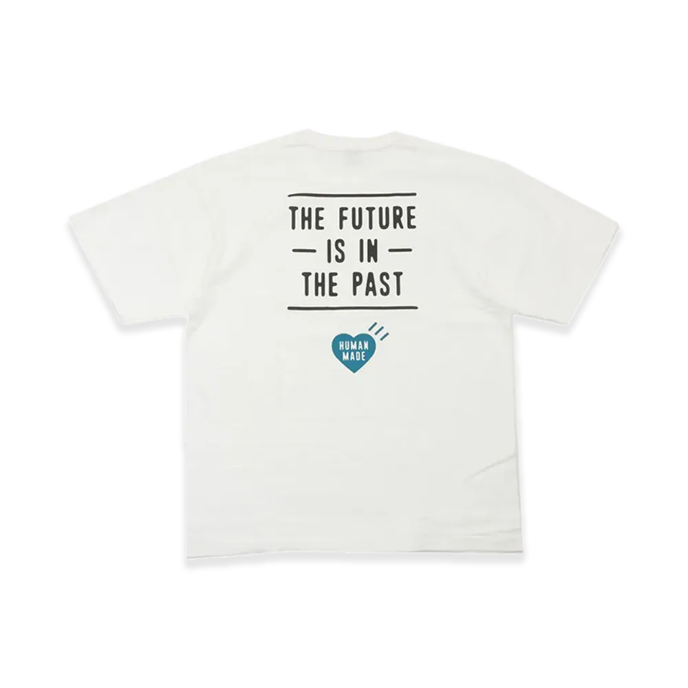 HUMAN MADE Stores Exclusive Heart Pocket T-Shirt Offline Store "White/Blue"