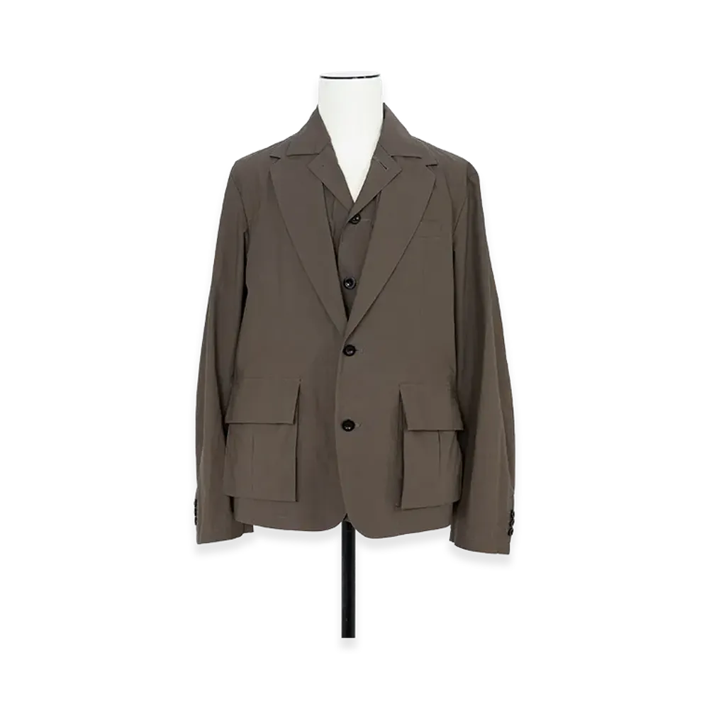 sacai Cotton Typewriter Jacket "Taupe"