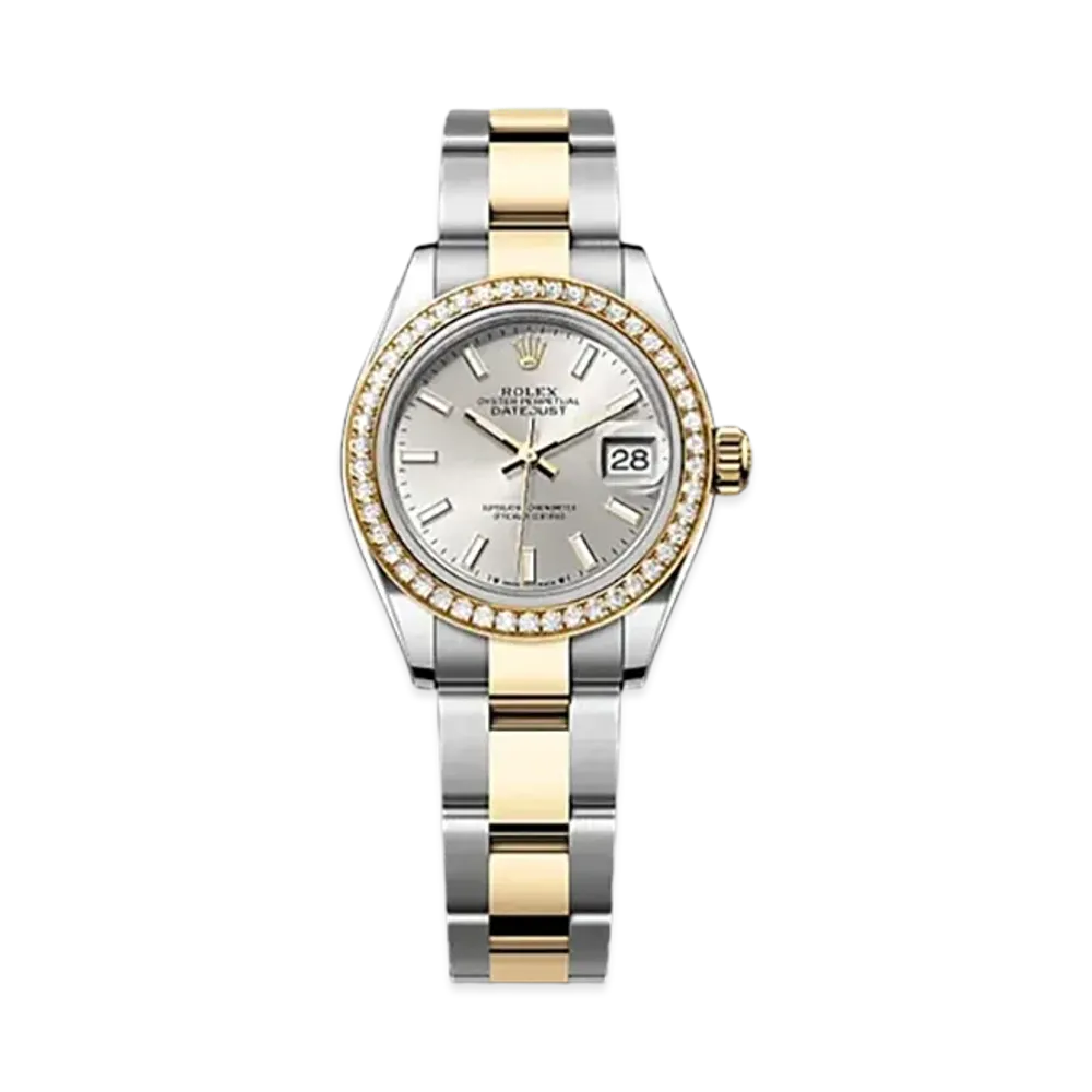 ROLEX Lady-Datejust 28mm Oystersteel & Yellow Gold Diamond 279383RBR "Silver"