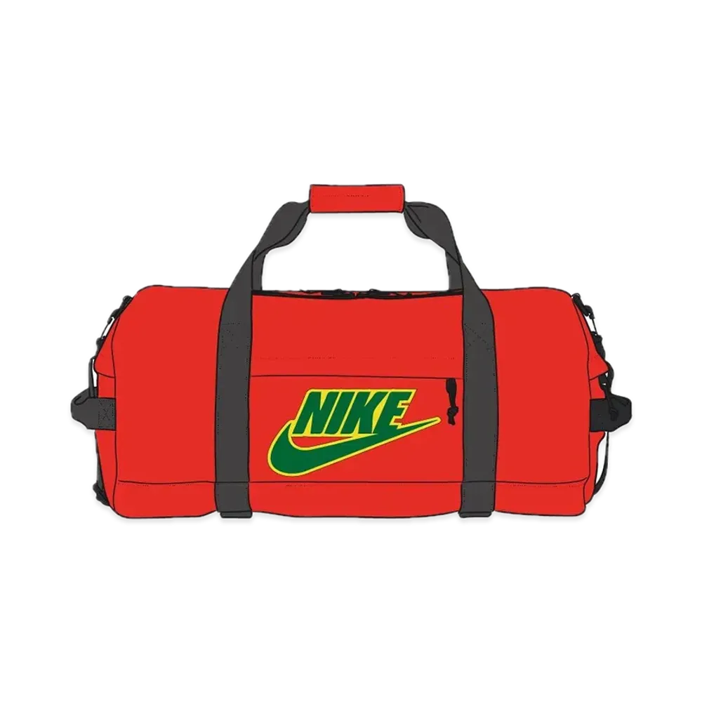 Supreme x Nike Leather Duffle Bag "Red"