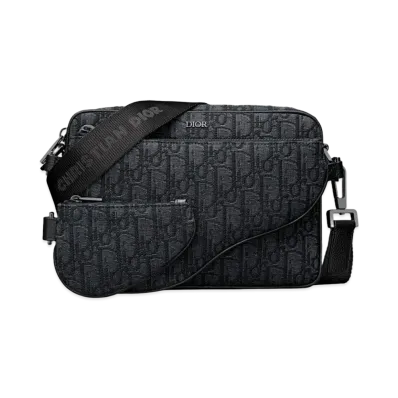 Dior Saddle Triple Pouch Dior Oblique Jacquard "Black"