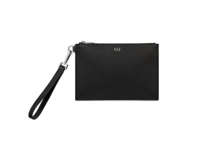 Dior A4 Pouch CD Icon Grade Calfskin "Black"