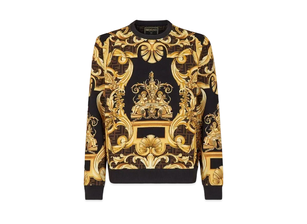 FENDI x Versace Fendace Multicolor Jersey Sweatshirt "Multicolor"