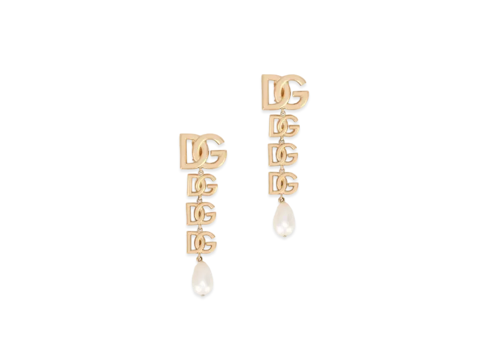 Dolce&Gabbana Clip Earrings DG Logo "Gold"