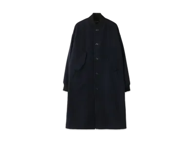 Yohji Yamamoto Y's AIRY MOSSA LONG RIB COAT "Navy"