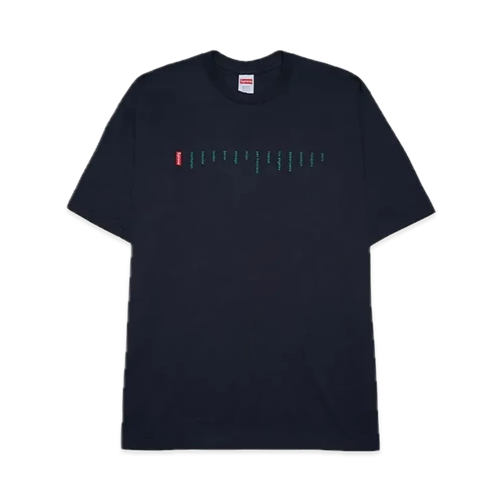 Supreme Location Tee "Navy"