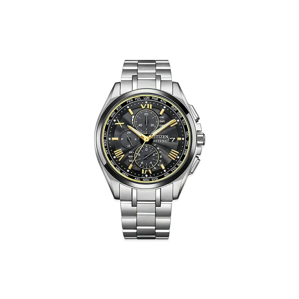 CITIZEN Attesa Act Line KIZASHI Collection Eco-Drive 41.5mm "Silver/Black"