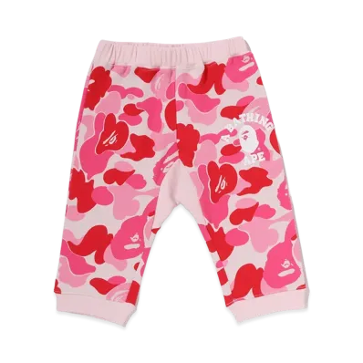A BATHING APE Kids ABC Camo College Baby Pants "Pink"