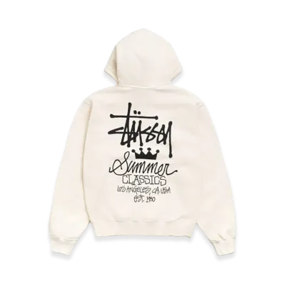 Stussy Summer Classics Hoodie Garment Dyed "Bone"