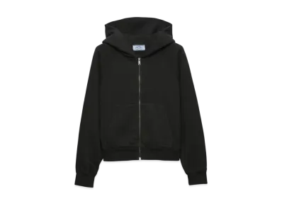 PRADA Women's Cotton Zipper Hoodie "Gray"