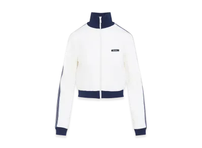 PRADA Women's Blouson Crop Sweatshirt "White"