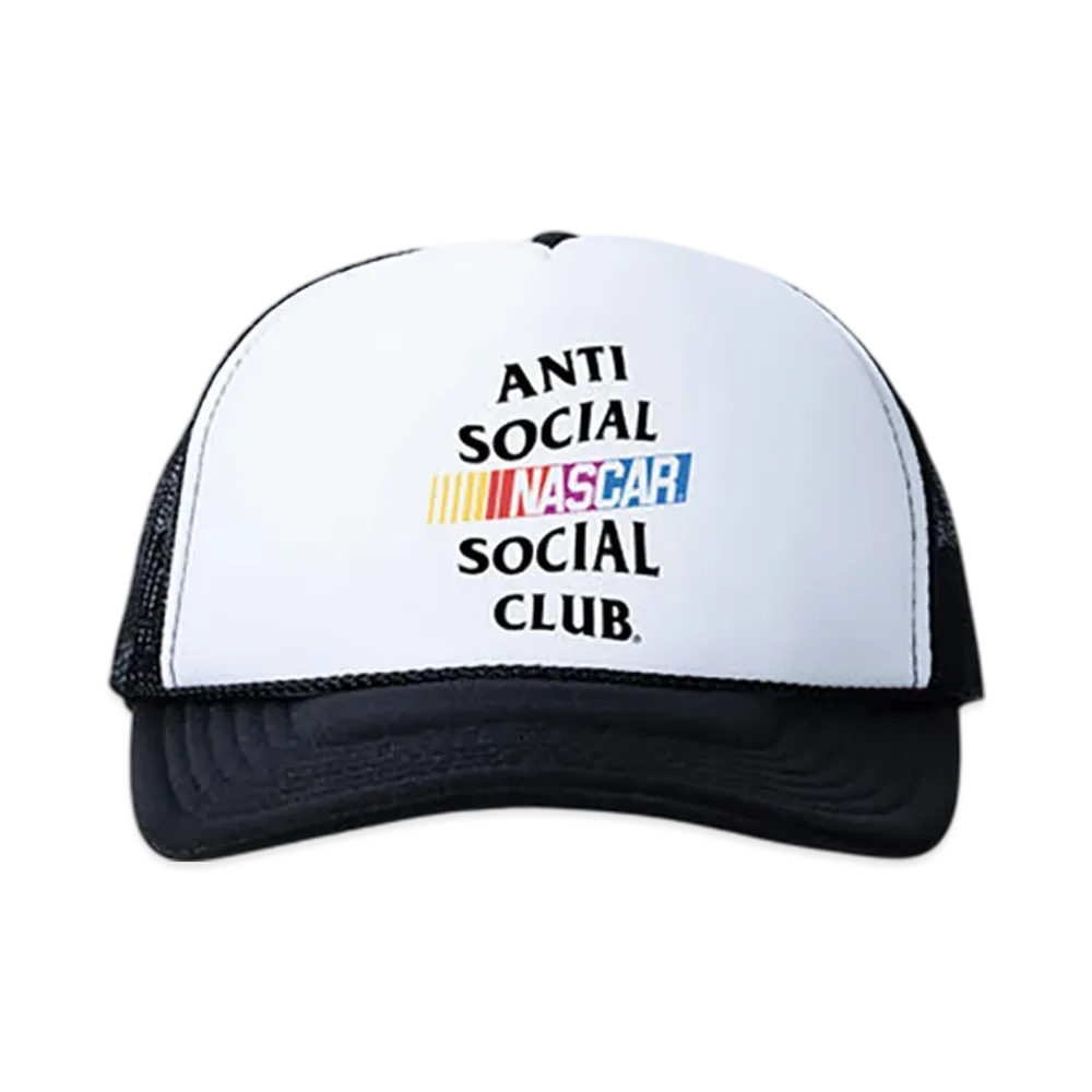ANTI SOCIAL SOCIAL CLUB x NASCAR Games Trucker Hat "Black/White"
