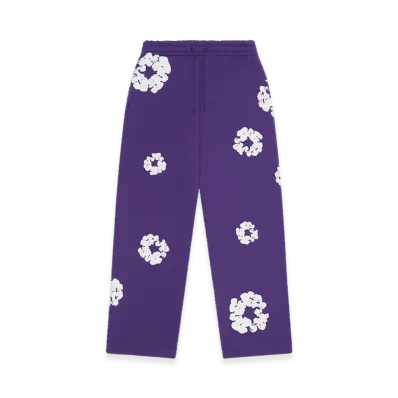 DENIM TEARS Cotton Wreath Baggy Sweatpants "Purple"