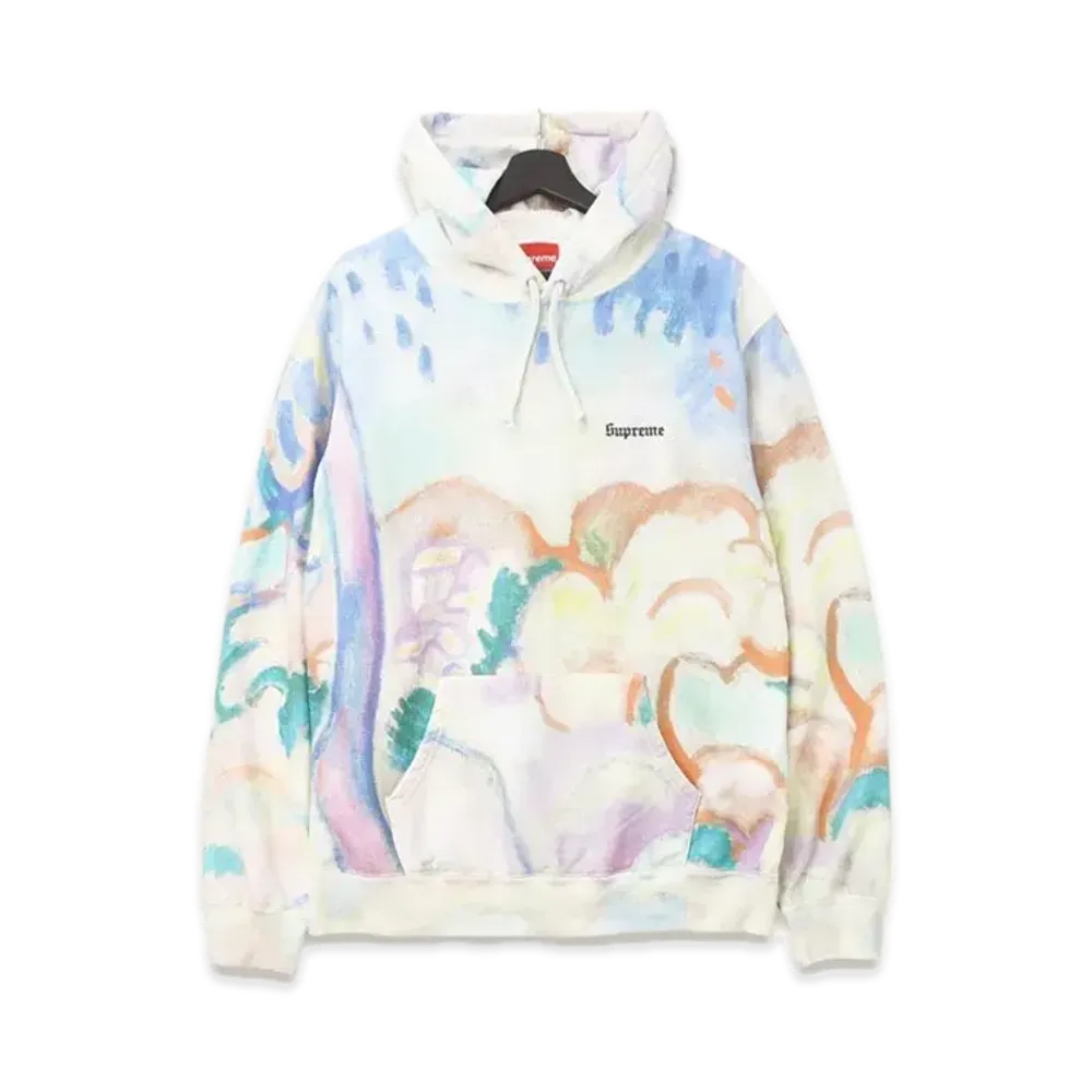 Supreme Landscape Hooded Sweatshirt "White"