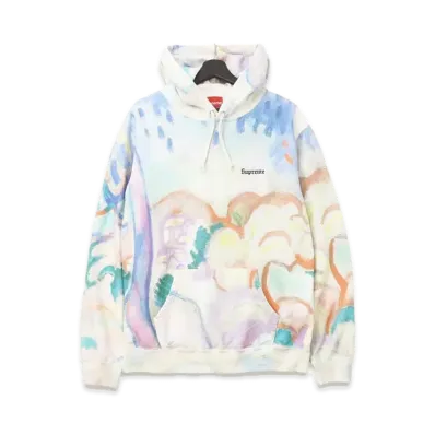 Supreme Landscape Hooded Sweatshirt "White"
