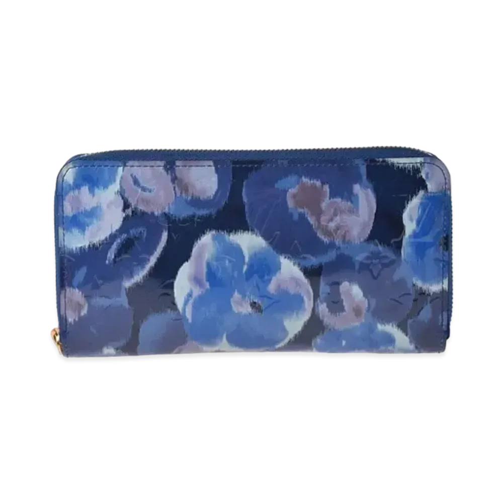 Louis Vuitton Ikat Zippy Wallet Monogram Vernis "Grand Blue"