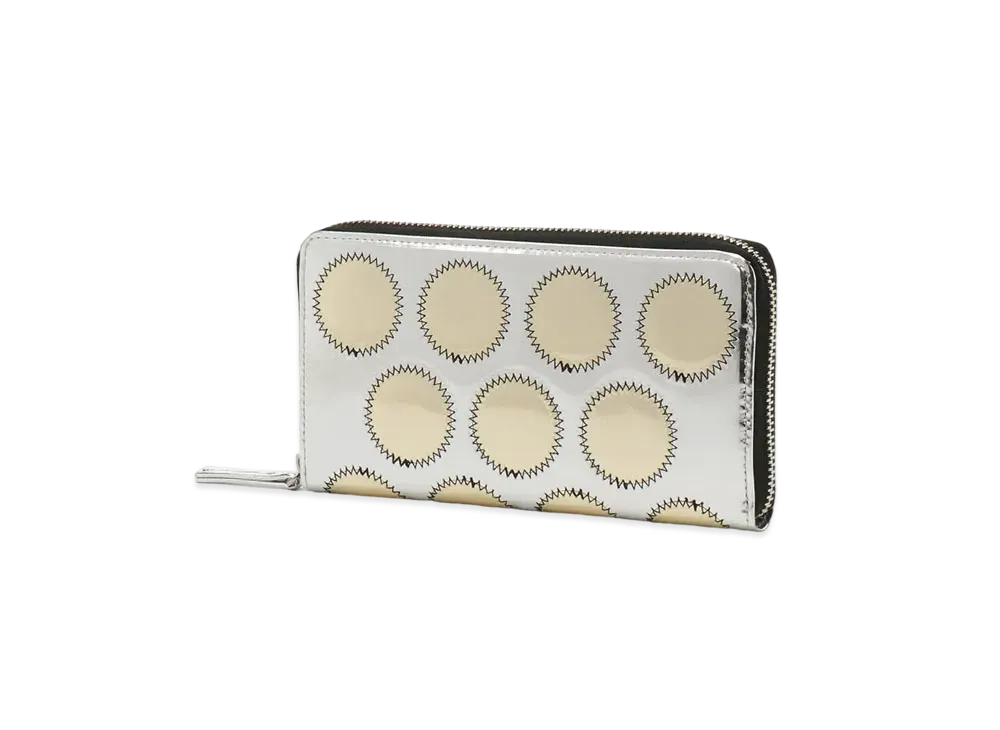 Yohji Yamamoto Y's DOT PATCHWORK LEATHER LONG WALLET "Gold/Silver"