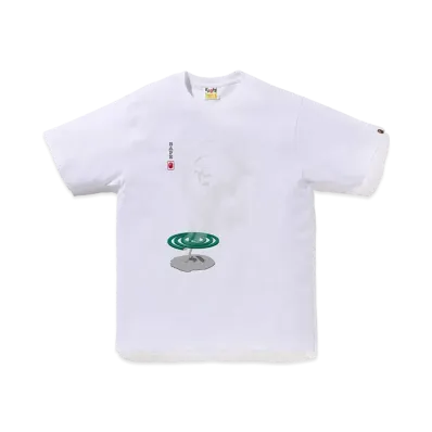 A BATHING APE Mosquito Coil Ape Head Tee "White"