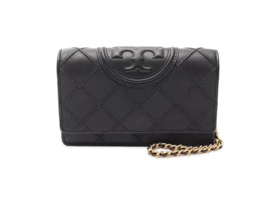 TORY BURCH Women's Embossed Logo Shoulder Bag "Black"
