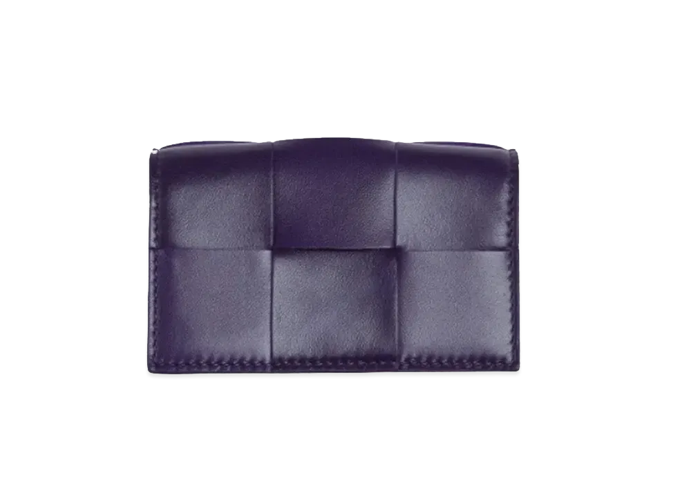 Bottega Veneta Business Card Holder "Raisin"