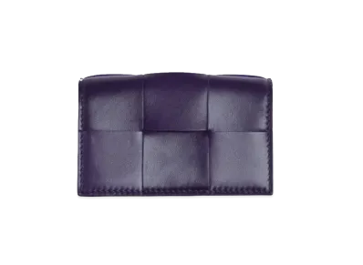 Bottega Veneta Business Card Holder "Raisin"