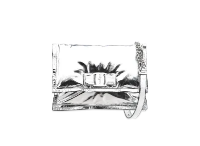 Salvatore Ferragamo Viva Bow Bag (S) "Silver"
