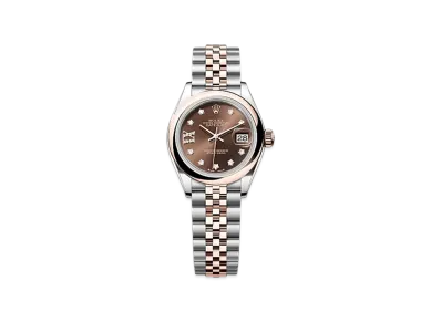 ROLEX Lady-Datejust Oystersteel & Everose Gold "Brown"