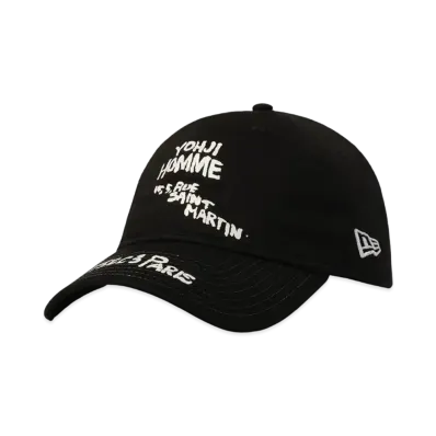 NEW ERA x Yohji Yamamoto Pour Homme FW22 9THIRTY Hand Paint Logo "Black"