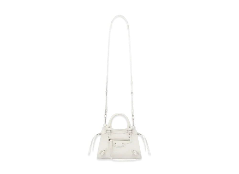 BALENCIAGA Women's Neo Classic Mini Top Handle Bag "White"