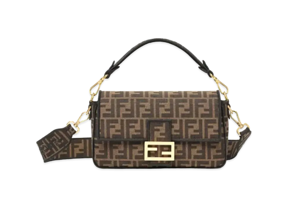 FENDI Baguette Fabric Bag "Brown"