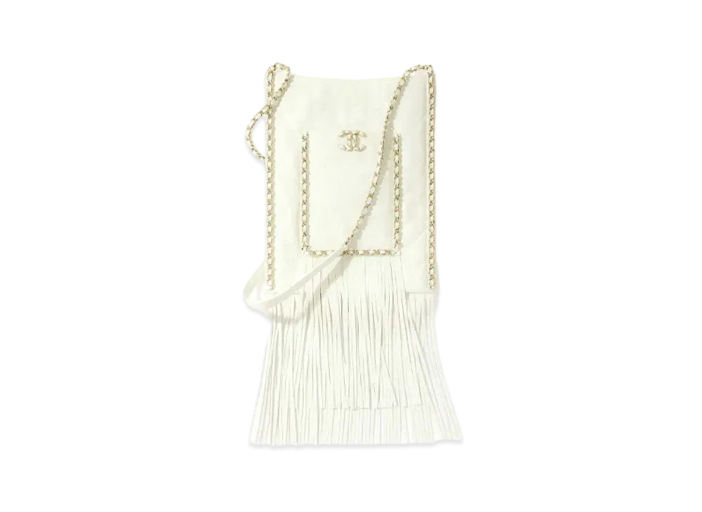 CHANEL Small Shopping Bag Calfskin "White"