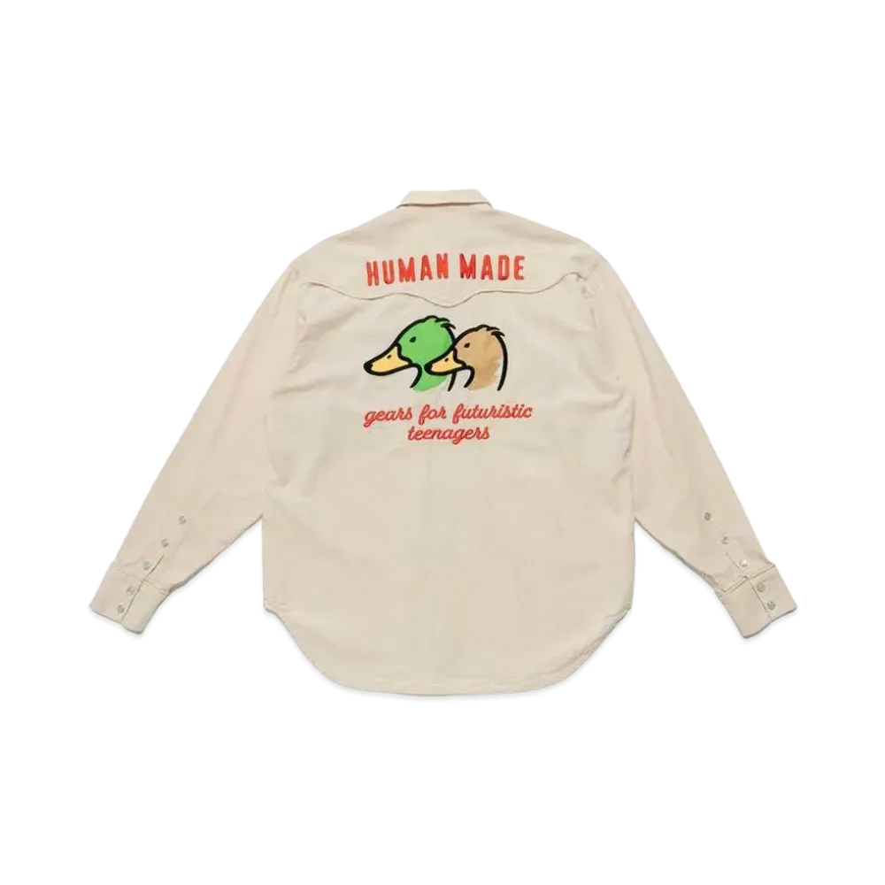 HUMAN MADE WESTERN CHAMBRAY SHIRT "Natural"