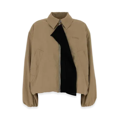 LOEWE Women's Polyester Jacket "Light Beige"