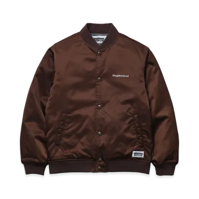 NEIGHBORHOOD One Third Kids OT . Baseball Jacket "Brown"