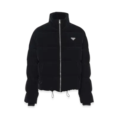 PRADA Cropped Down Jacket "Black"