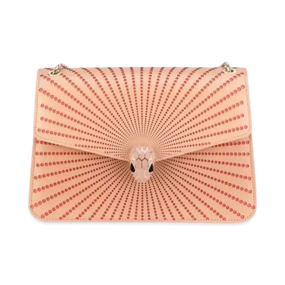 BVLGARI Serpenti Forever Shoulder Bag "Caramel Topaz Beige"