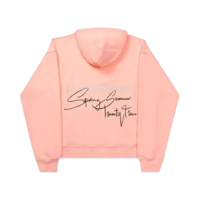 Unknown London Signature Rhinestone Hoodie "Pink"
