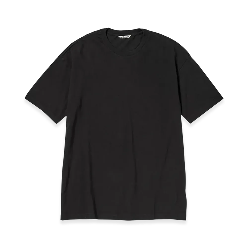 AURALEE Seamless Crew Neck Tee "Black"