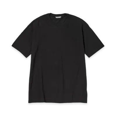 AURALEE Seamless Crew Neck Tee "Black"