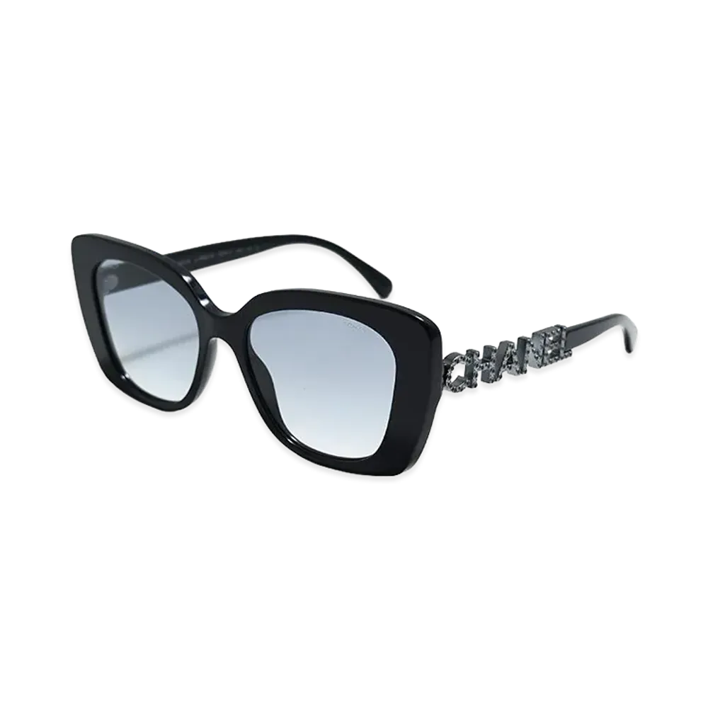 CHANEL Women's Square Shape Sunglasses "Blue"