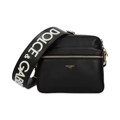 Dolce&Gabbana Messenger Bag Mediterraneo Calfskin "Black"