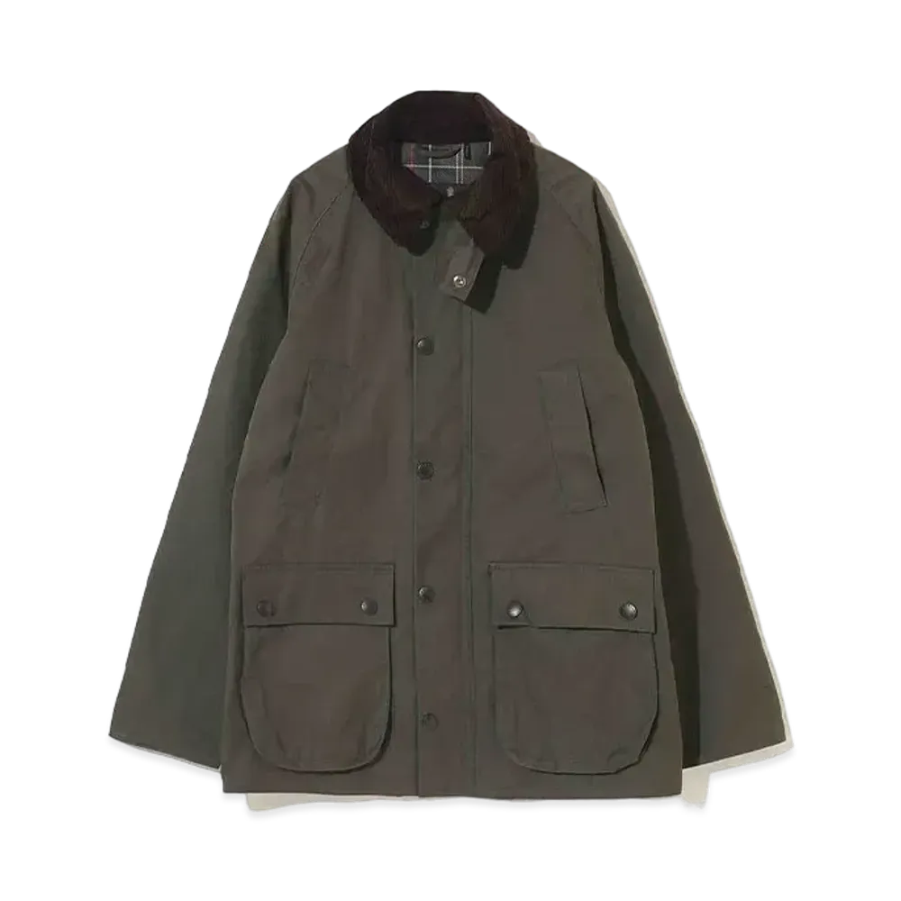 Barbour Bedale Peach Skin Blouson (Slim Fit) "Green"