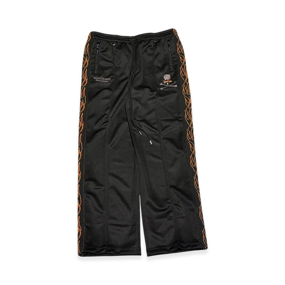 SubCulture x Mastermind World Track Pants Wide Flame "Black"
