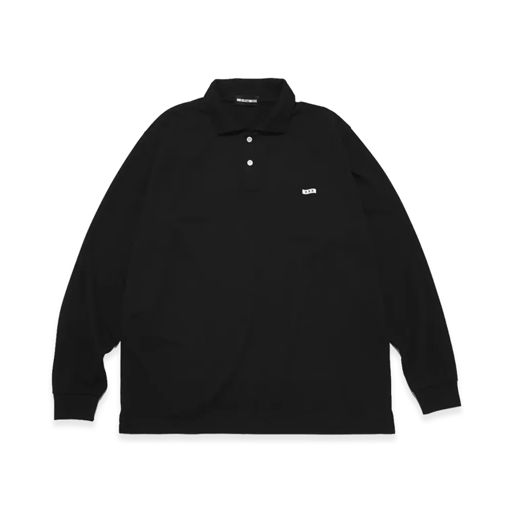 GOD SELECTION XXX Long Sleeve Polo Shirt GX-S26-CS-04 "Black"