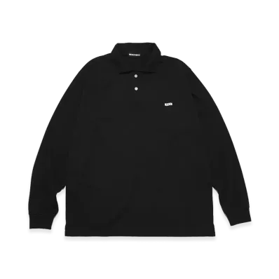 GOD SELECTION XXX Long Sleeve Polo Shirt GX-S26-CS-04 "Black"