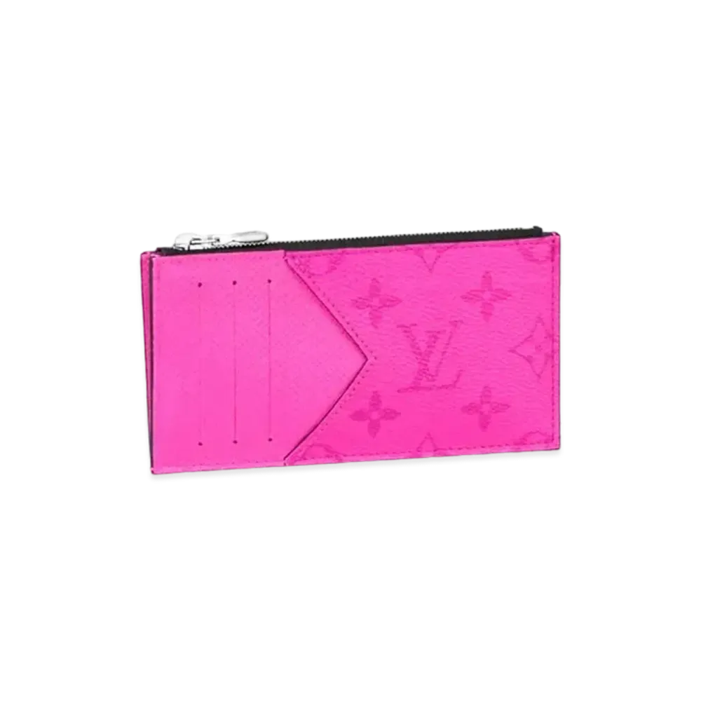 Louis Vuitton Coin Card Holder Taigarama "Fuchsia"