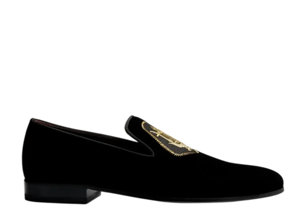 Opera De Paris x J.M.Weston Albi Loafer With Embroidery #972 "Embroidery Black"