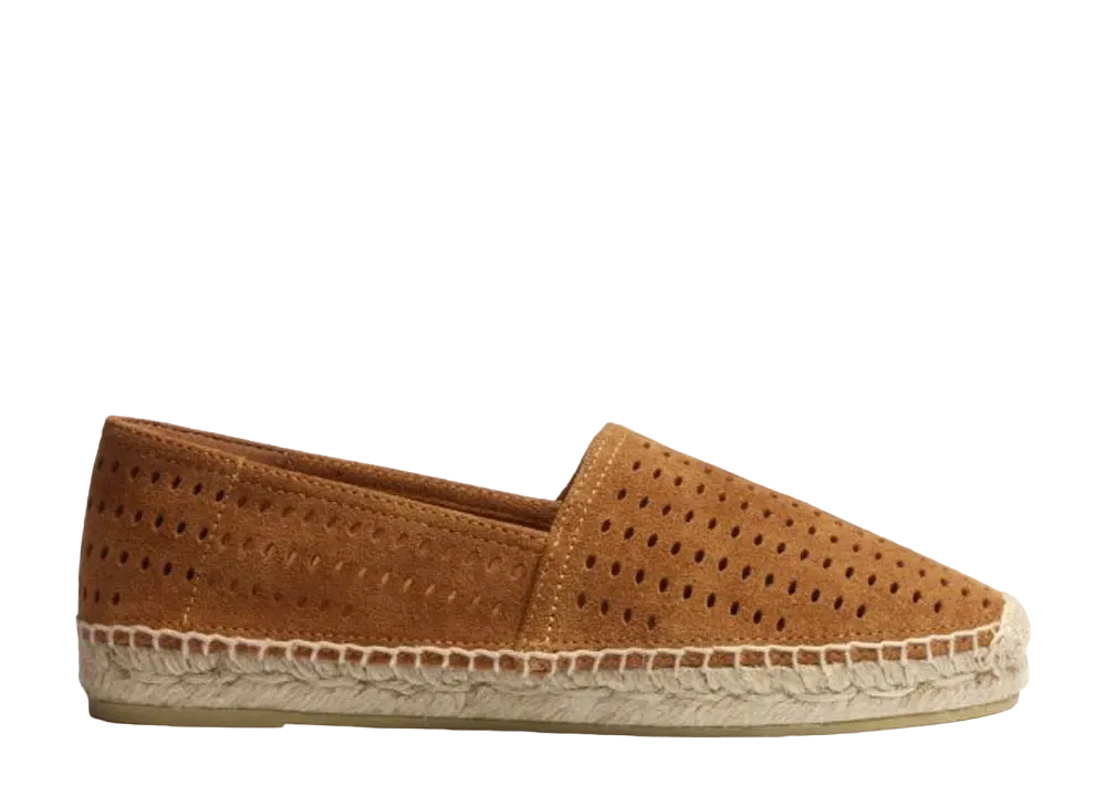 J.M.Weston Espadrille Wait and Sea #933 Suede "Beachnut" 13G7GDC93358 Rubber Sole