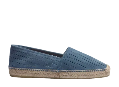 J.M.Weston Espadrille Wait and Sea #933 Suede "Light Blue" 13G7GJV93358 Rubber Sole